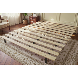 Sunvega King Bed Slats Kit in Unfinished Natural Wood Finish Sanded Smooth