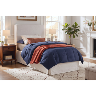 Sunvega Pink Faux Leather Tufted Panel Headboard with Adjustable Height