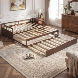 Sunvega Extending Daybed with Trundle for Spontaneous Guests from Twin to King Size