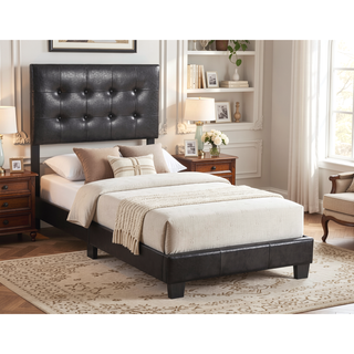Sunvega Twin Bed Frame in Crisp White for Compact Living Areas