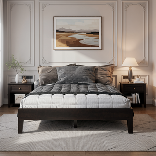 Sunvega Full Platform Bed with 28-Slat Dual-Zone System and 650lb Capacity