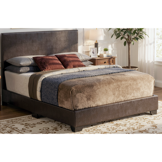 Sunvega Sleek Black Full Bed Frame with Chic Finish for Casual Elegance