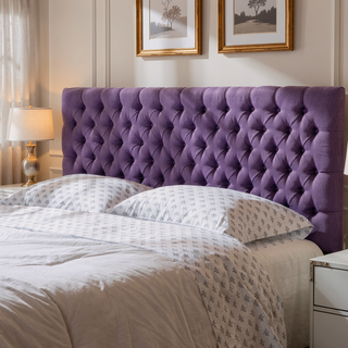 Sunvega Modern Button Tufted Upholstered Queen Size Bed Headboard with Adjustable Legs