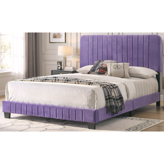 Sunvega Stylish Casual Gray Queen Bed Frame with Durable Support