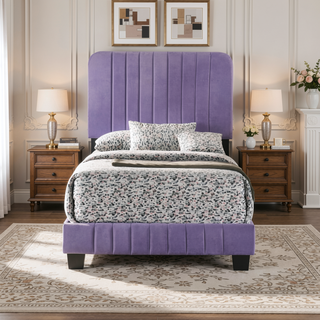 Sunvega Twin Bed Frame in Crisp White for Compact Living Areas
