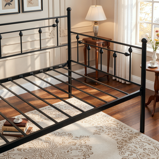 Sunvega Modern Black Daybed with Trundle for Space Saving Bedroom