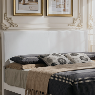 Sunvega Sleek Black Full Bed Frame with Chic Finish for Casual Elegance