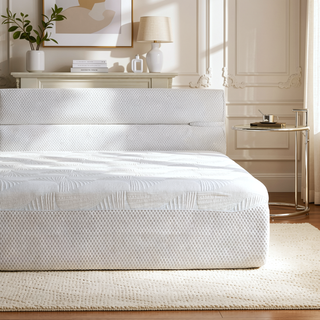 Sunvega All-in-One Full Mattress and Bed Frame with Cooling Fabric for Living Room