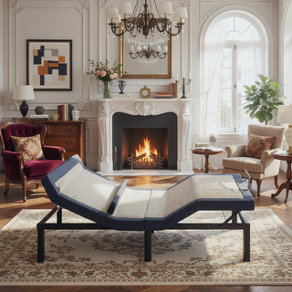 Sunvega OS65 Adjustable Bed Base with Wireless Remote Head Foot Lumbar Support