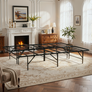 Sunvega Sturdy Metal Platform Bed Frame with Ample Under-Bed Storage