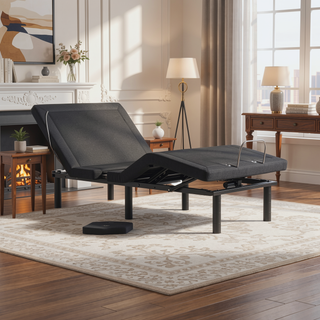 Sunvega Adjustable Base with Voice Command, Glide Tech, LED Lights, and Zero Clearance
