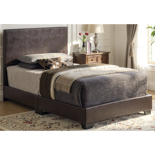 Sunvega Sleek Black Full Bed Frame with Chic Finish for Casual Elegance