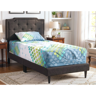 Sunvega Twin Bed Frame in Crisp White for Compact Living Areas