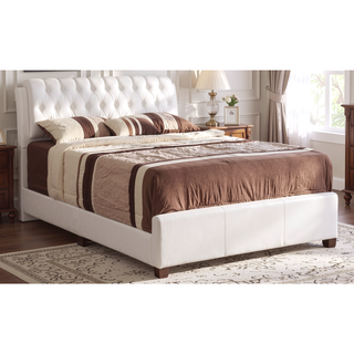 Sunvega Modern White Queen Bed with Clean Design for Versatile Room Decor