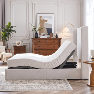 Sunvega Ergonomic Queen Size Adjustable Bed Frame with Wireless Remote Control and Massager