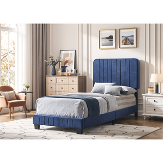 Sunvega Twin Bed Frame in Crisp White for Compact Living Areas