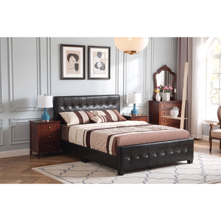 Sunvega Elegant Transitional Queen Bed in White with Chic Finish and Sturdy Build
