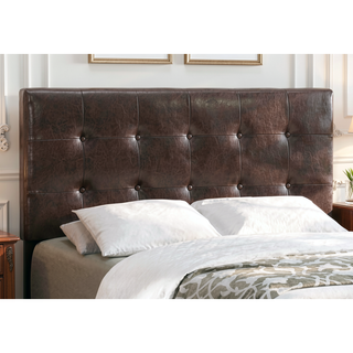 Sunvega Low Profile Full Size Bed Frame with Upholstered Tufted Headboard