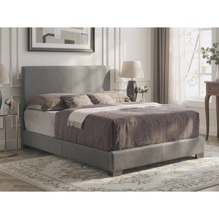 Sunvega Sleek Black Full Bed Frame with Chic Finish for Casual Elegance