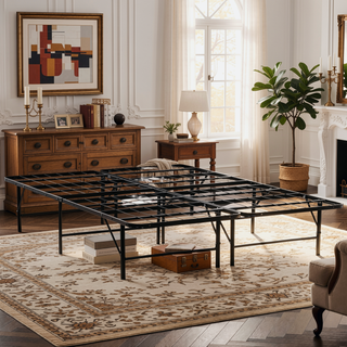 Sunvega Sturdy Metal Platform Bed Frame with Ample Under-Bed Storage