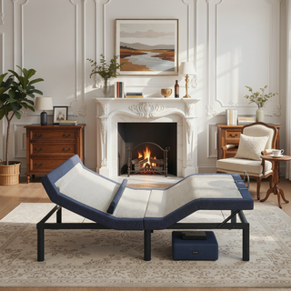 Sunvega OS65 Adjustable Bed Base with Wireless Remote Head Foot Lumbar Support