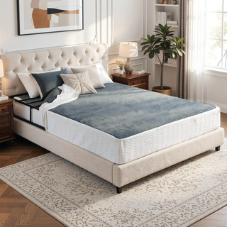 Sunvega High Profile 8.5 Inch California King Mattress Foundation with Textured Fabric