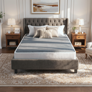 Sunvega High Profile 8.5 Inch California King Mattress Foundation with Textured Fabric