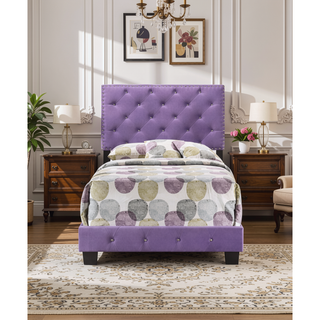 Sunvega Strong Twin Bed with Vivid Purple Color for Stylish Spaces
