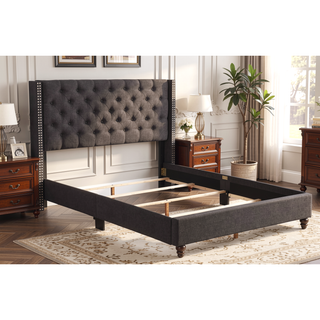 Sunvega Elegant Transitional Full Upholstered Bed with Durable Upholstery and Sleek Silhouette