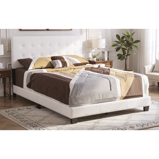 Sunvega Twin Bed Frame in Crisp White for Compact Living Areas