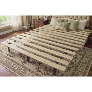 Sunvega King Bed Slats Kit in Unfinished Natural Wood Finish Sanded Smooth