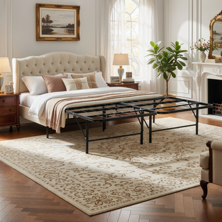 Sunvega Sturdy Metal Platform Bed Frame with Ample Under-Bed Storage