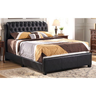 Sunvega Modern Black King-Sized Bed with Timeless Design for Bedroom