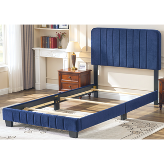 Sunvega Twin Bed Frame in Crisp White for Compact Living Areas