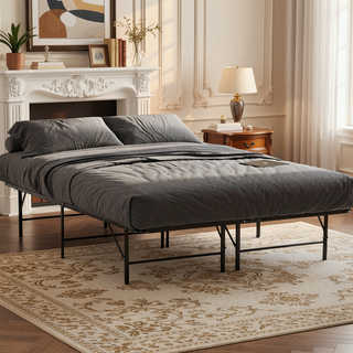 Sunvega Sturdy Metal Platform Bed Frame with Ample Under-Bed Storage