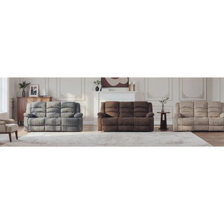 Sunvega Soft-Padded Microfiber Upholstered Loveseat with Lumbar Support
