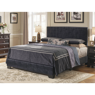 Sunvega Sleek Black Full Bed Frame with Chic Finish for Casual Elegance