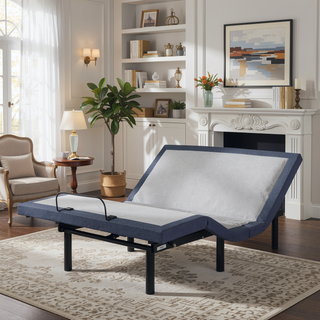 Sunvega Queen Adjustable Bed Base with Massage Head Foot Positioning and Bluetooth