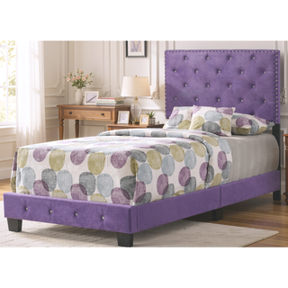 Sunvega Strong Twin Bed with Vivid Purple Color for Stylish Spaces