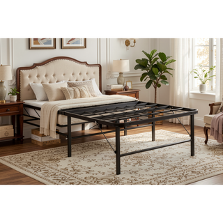 Sunvega Sturdy Metal Twin XL Bed Frame with Mattress Support and Storage
