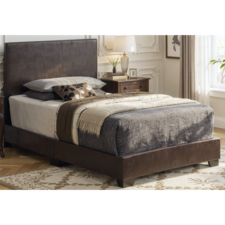 Sunvega Sleek Black Full Bed Frame with Chic Finish for Casual Elegance