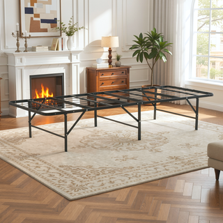 Sunvega Sturdy Metal Platform Bed Frame with Ample Under-Bed Storage
