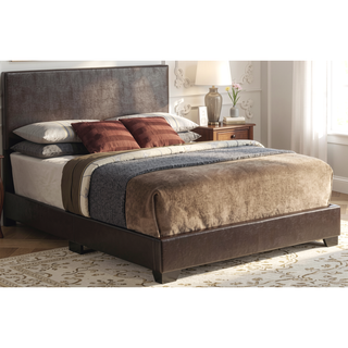 Sunvega Sleek Black Full Bed Frame with Chic Finish for Casual Elegance