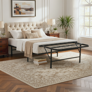 Sunvega Sturdy Metal Platform Bed Frame with Ample Under-Bed Storage