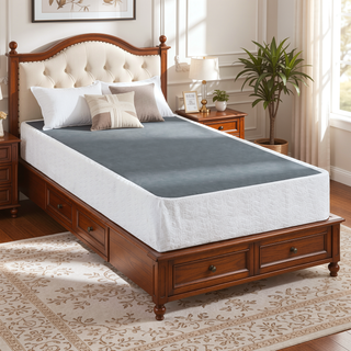 Sunvega High Profile 8.5 Inch California King Mattress Foundation with Textured Fabric