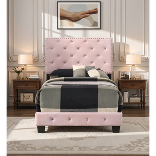 Sunvega Vibrant Pink Twin Bed For Kids With Durable Design And Easy Setup
