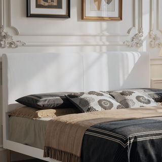 Sunvega Sleek Black Full Bed Frame with Chic Finish for Casual Elegance