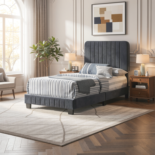 Sunvega Twin Bed Frame in Crisp White for Compact Living Areas
