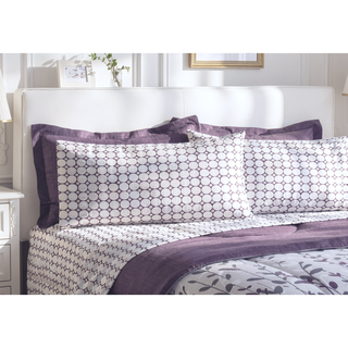 Sunvega Queen Upholstered Bed Frame in Soft White Leather-Look Material