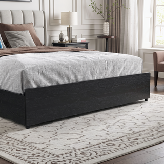 Sunvega Queen Storage Bed Frame with Headboard Charging Station and 4 Drawers